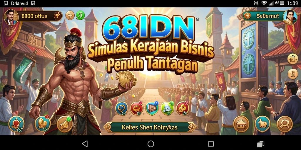 Screenshot gameplay 68IDN menampilkan aksi membangun bisnis yang seru.