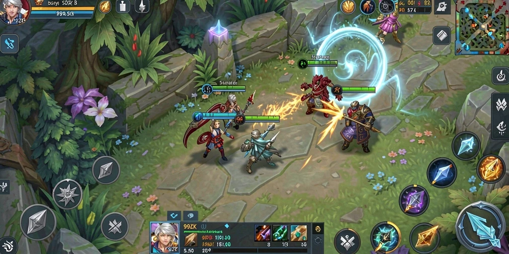 Tampilan gameplay 99ZK yang mengesankan dan penuh strategi.