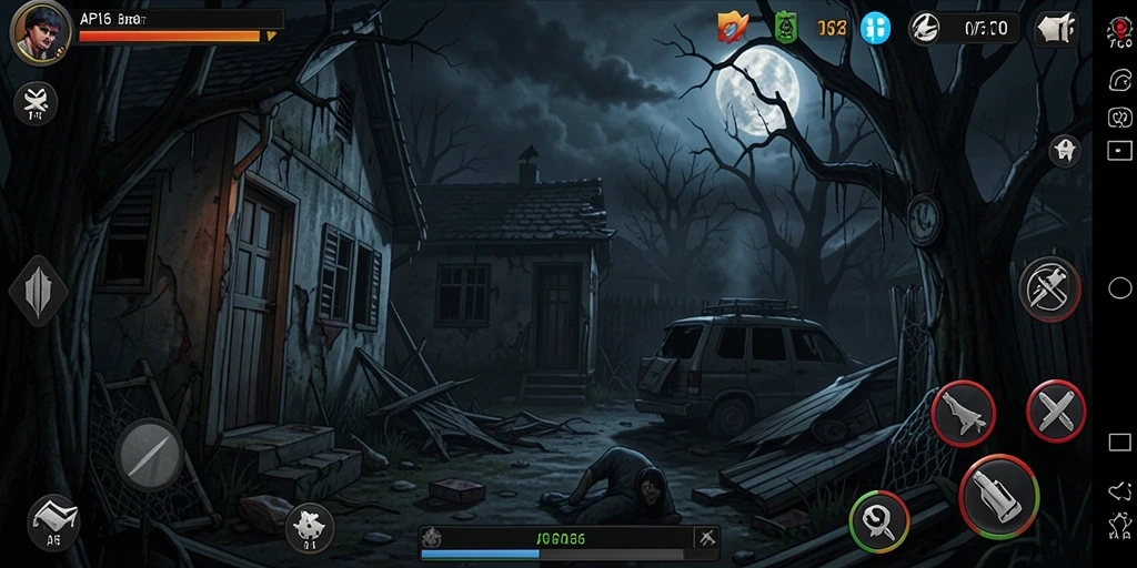Screenshot menunjukkan momen menegangkan dalam gameplay Horror API36.