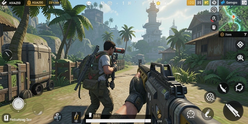 Tampilan gameplay ASIA200 yang seru dan menegangkan.