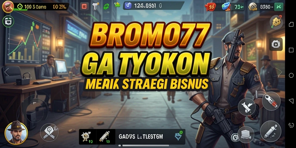 Gameplay BROMO77 menunjukkan pengelolaan bisnis yang seru.