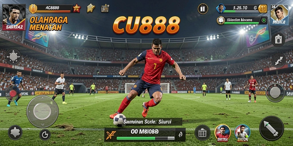 Tampilan gameplay CU888 yang menarik dan dinamis dalam olahraga.