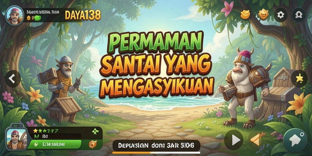 Screenshot utama DAYA138 menampilkan gameplay santai yang seru.