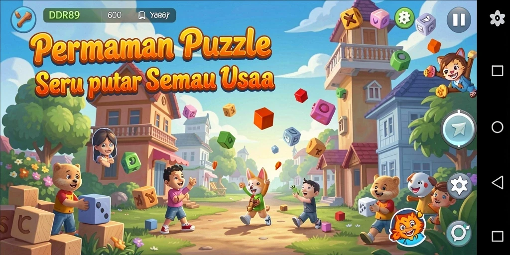 Tampilan gameplay seru dari IDR89 dalam menyelesaikan teka-teki puzzle.