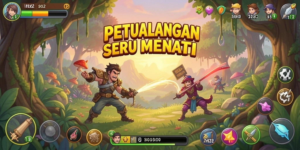 Tampilan menarik dari gameplay IN22 yang penuh petualangan.