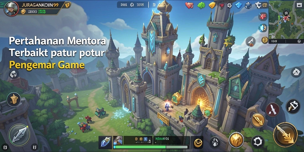 Tangkapan layar menampilkan aksi mendebarkan dari gameplay Tower Defense.