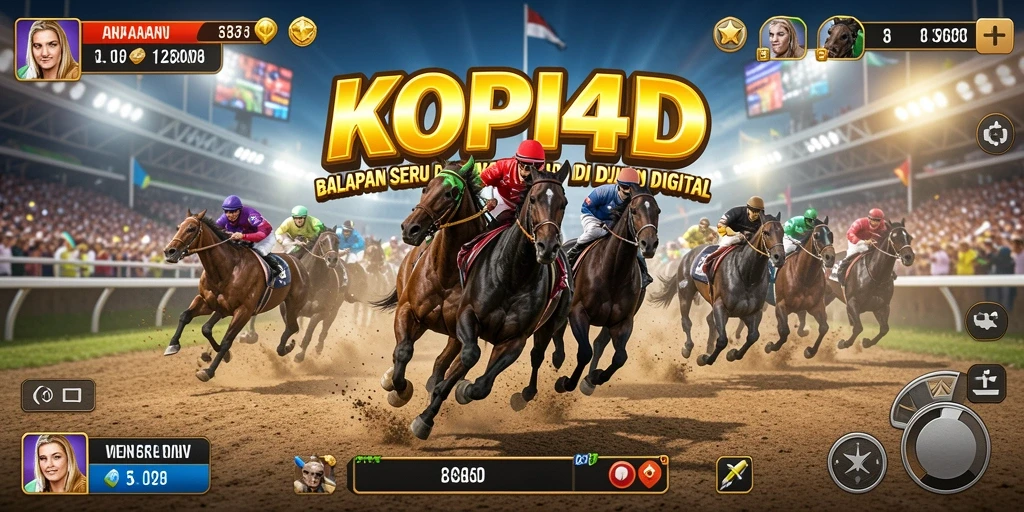 Gameplay seru KOPI4D dengan aksi balapan yang mendebarkan.