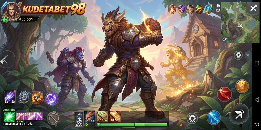 Tampilan gameplay seru dan interaktif dari KUDETABET98.