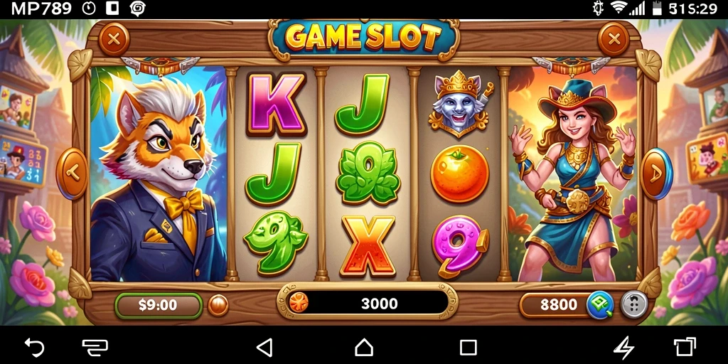 Tampilan menarik dari gameplay Slot dalam MVP789 yang mendebarkan.
