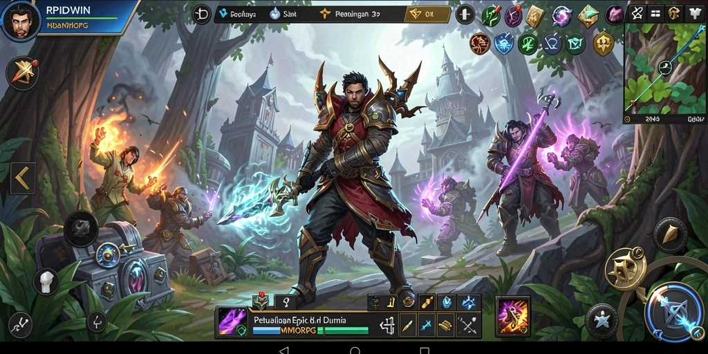 Tampilan gameplay petualangan seru di RPIDWIN.