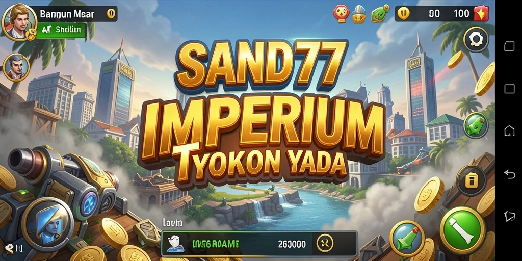 Screenshot utama SAND77 menampilkan aksi gameplay Tycoon yang menegangkan.