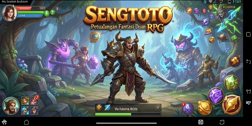 Tangkapan layar gameplay RPG SENGTOTO yang menggugah selera.