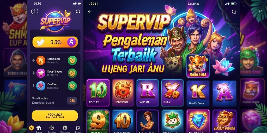 Tampilan gameplay Slot yang menarik di SUPERVIP.