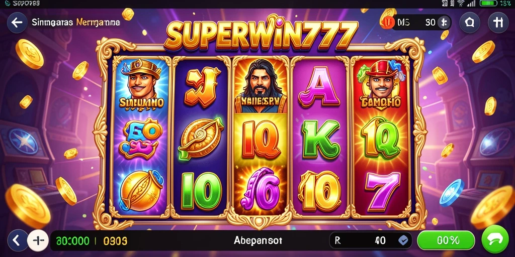 Tampilan menarik gameplay <strong>SUPERWIN777</strong> yang penuh warna dan menyenangkan.