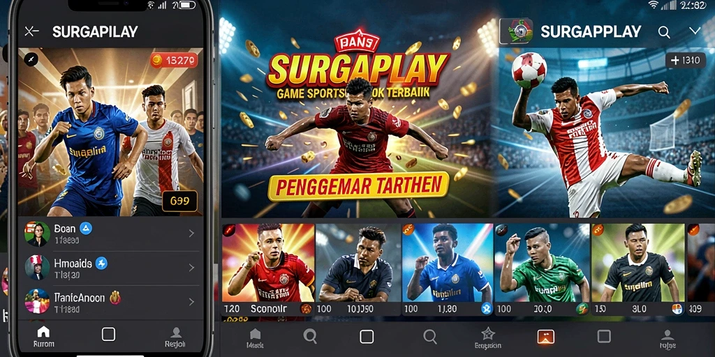 Screenshot SURGAPLAY menampilkan antarmuka taruhan yang menarik.