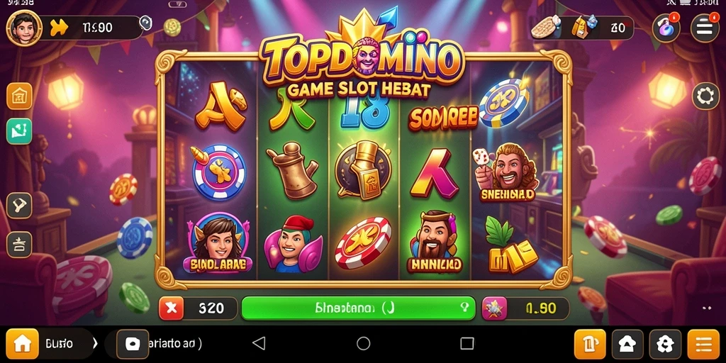 Tangkapan layar menampilkan gameplay seru di TOPDOMINO dengan grafik menawan.