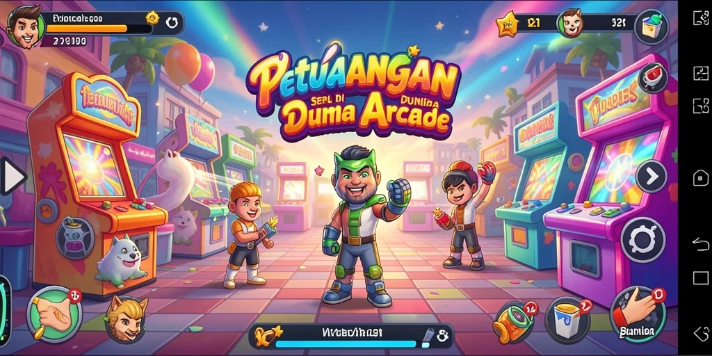 Gameplay V21 yang menegangkan dan seru di dunia Arcade.