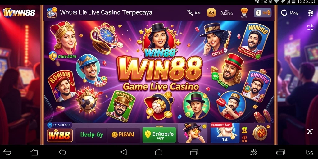 Tampilan gameplay Live Casino yang interaktif dan mendebarkan.